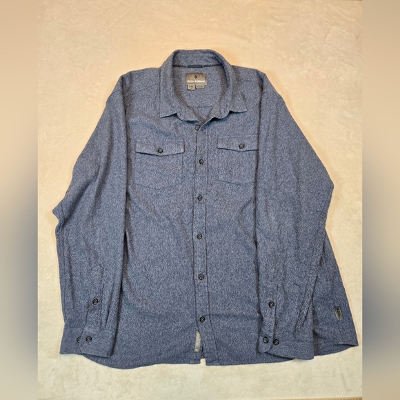 Men's Blue Button-Up Jacket - Picture 1 of 8